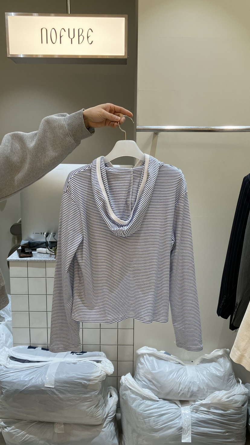 NOFYBE韓國東大門代購女士新款推薦熱賣職業長袖T恤連帽衫NOFYBE長袖T恤