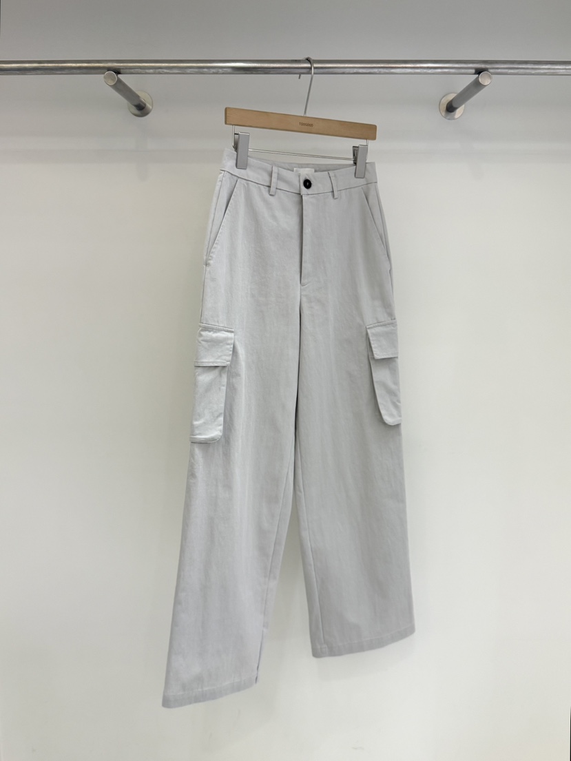 TOOGOOD韓國代購女裝新款26春夏職業推薦休閑休閑褲口袋棉質TOOGOOD休閑褲圖色1
