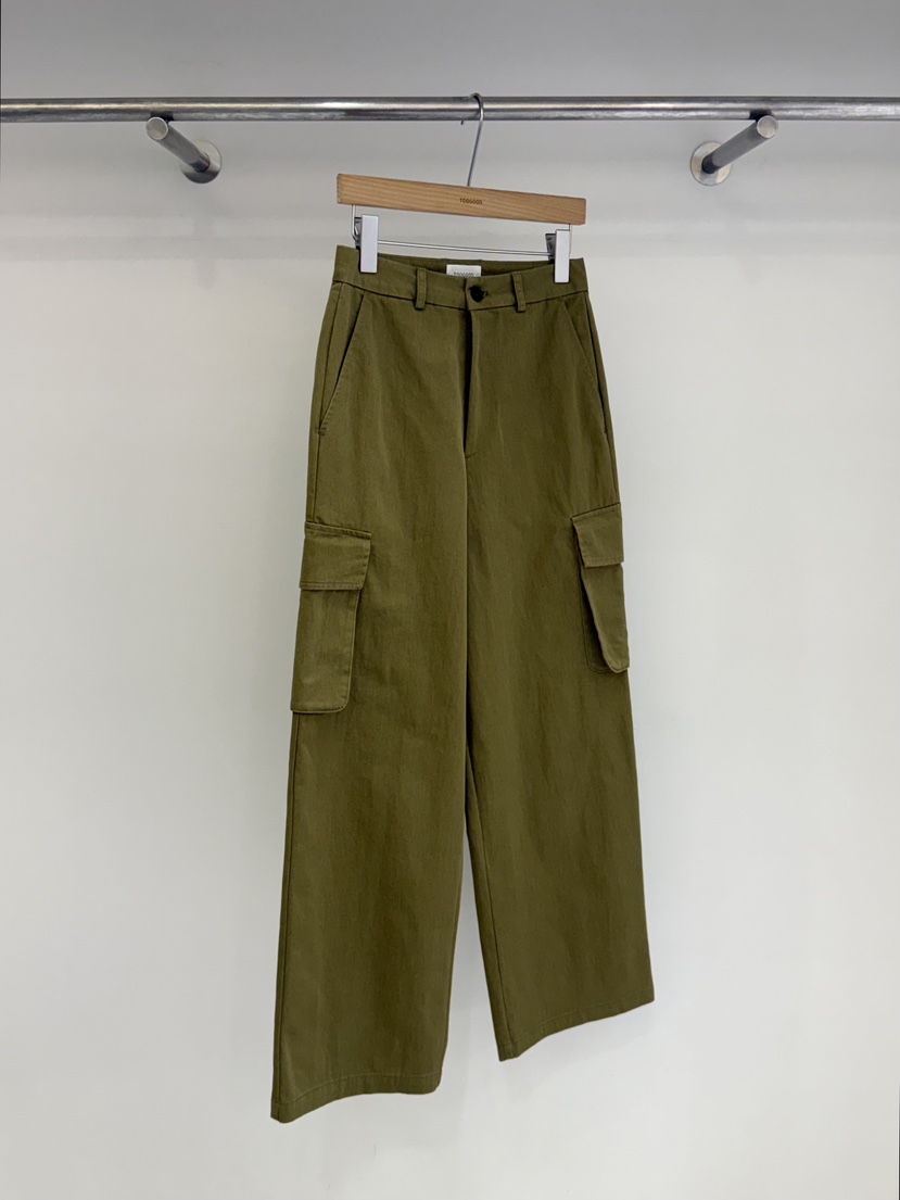 TOOGOOD韓國代購女裝新款26春夏職業推薦休閑休閑褲口袋棉質TOOGOOD休閑褲圖色2