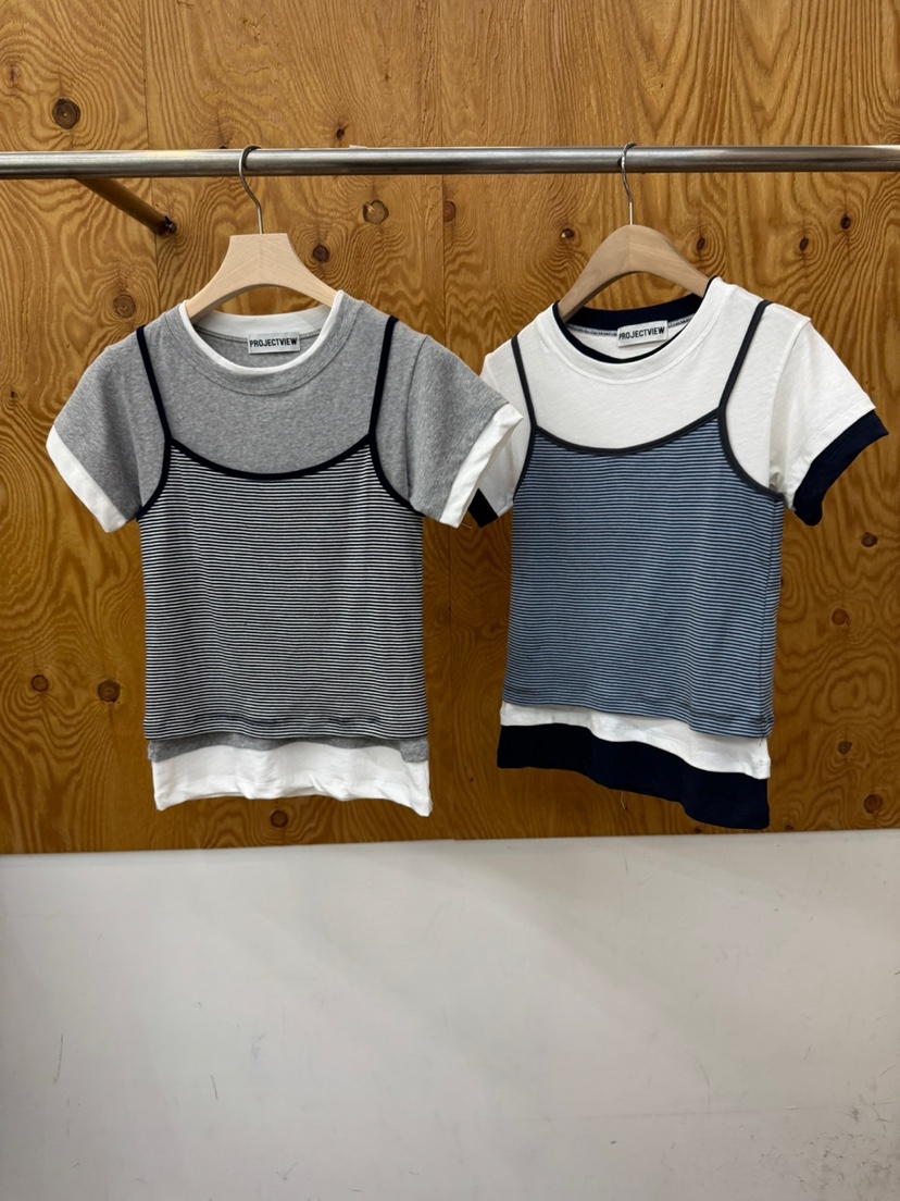 PROJECTVIEW韓國直郵女士新款時尚熱賣推薦人氣T恤單排扣PROJECTVIEWT恤