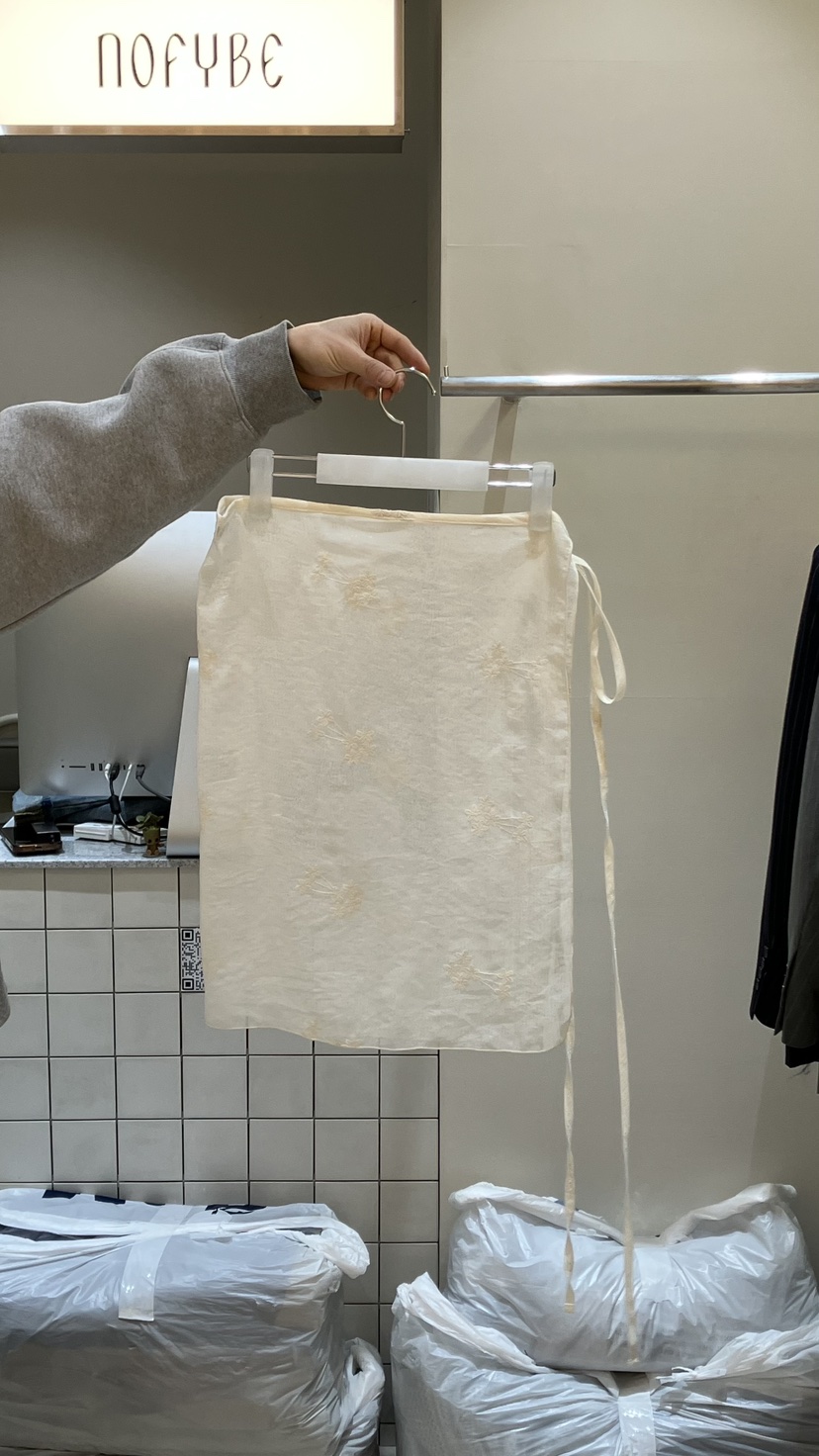 NOFYBE韓國直郵女士新款26春夏職業休閑推薦熱賣時尚長裙NOFYBE長裙