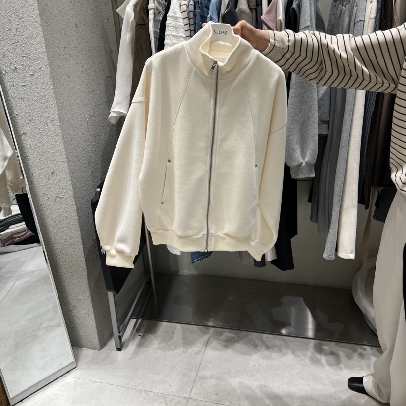 BRONZE韓國直郵實拍女士新品熱賣時尚職業休閑26春夏衛衣拉鏈BRONZE衛衣圖色2