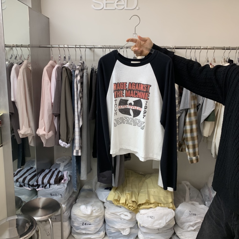 LEESEED-A韓國直郵女裝新款熱賣職業休閑推薦時尚長袖T恤SEeD/LEESEED長袖T恤圖色2