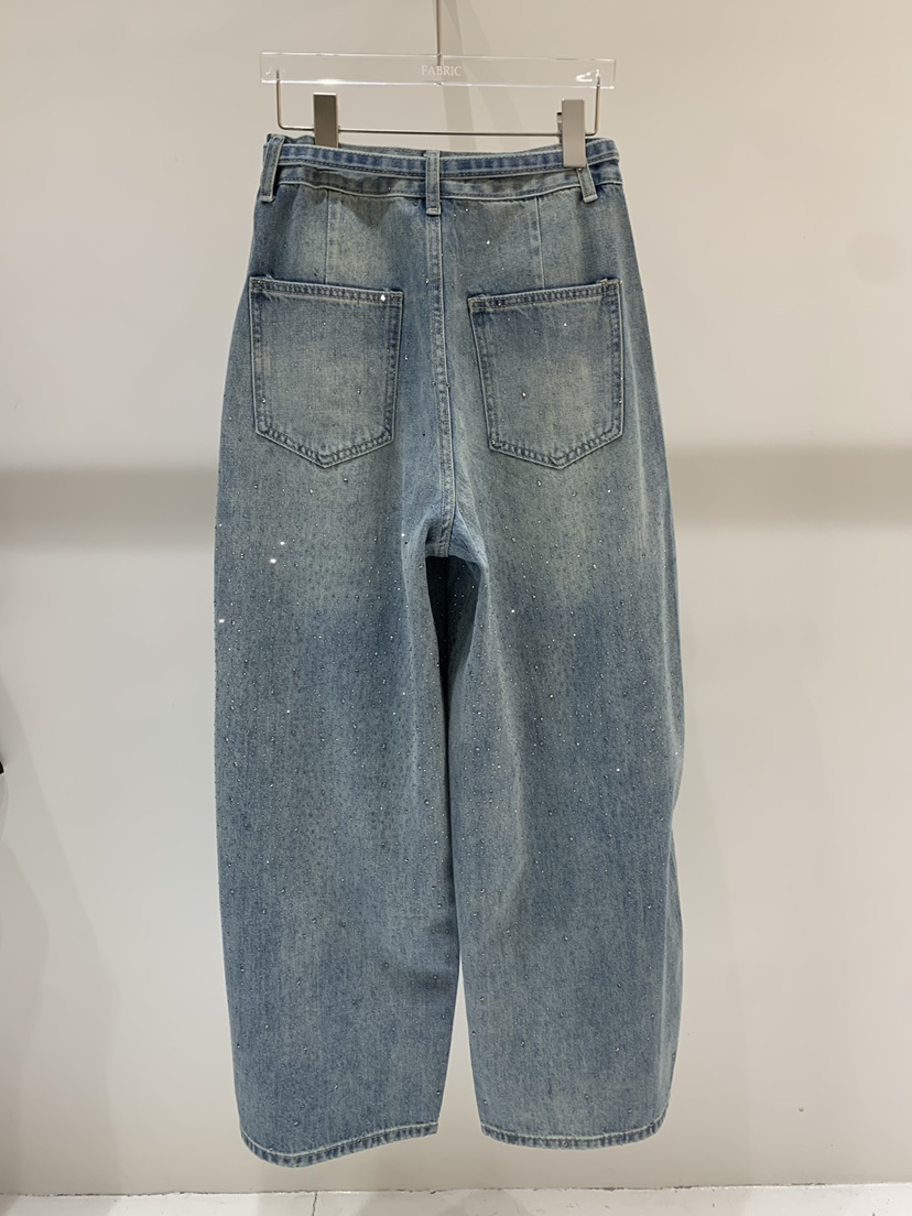 FABRIC韓國直郵女士新款休閑時尚推薦職業熱賣26春夏牛仔褲FABRIC牛仔褲