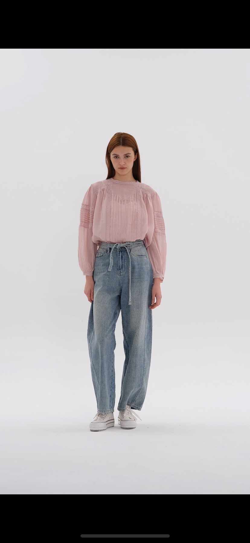 FABRIC韓國直郵女士新款休閑時尚推薦職業熱賣26春夏牛仔褲FABRIC牛仔褲