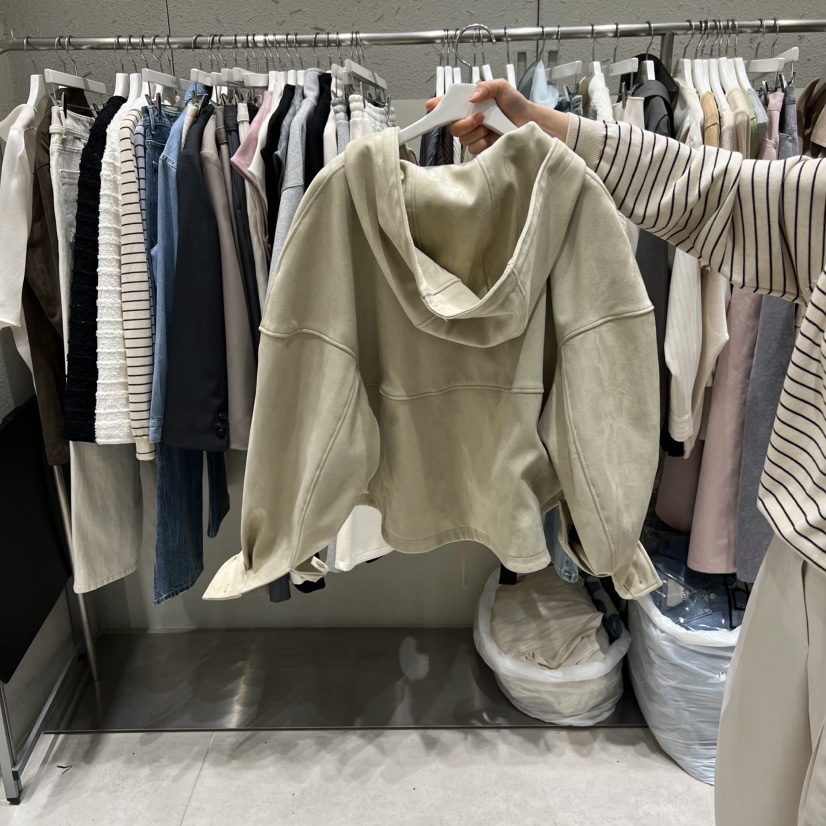 BRONZE韓國直郵女士新款時尚熱賣26春夏職業夾克絨面革兜帽BRONZE夾克