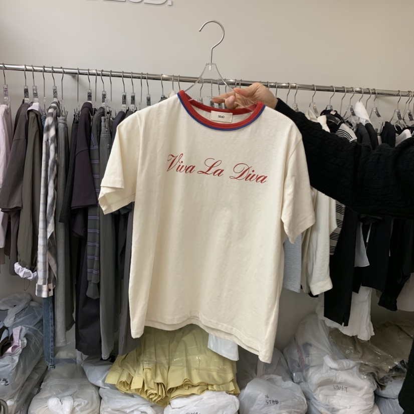 LEESEED-A韓國東大門直郵女士新品熱賣休閑職業26春夏T恤SEeD/LEESEEDT恤圖色2