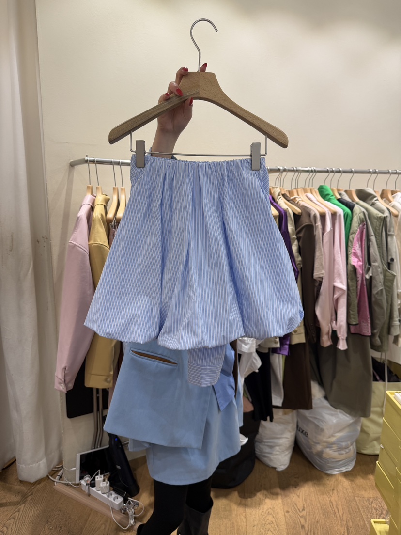 AUVERFIT韓國直郵實拍女士新品熱賣時尚26春夏職業推薦短裙AUVERFIT短裙