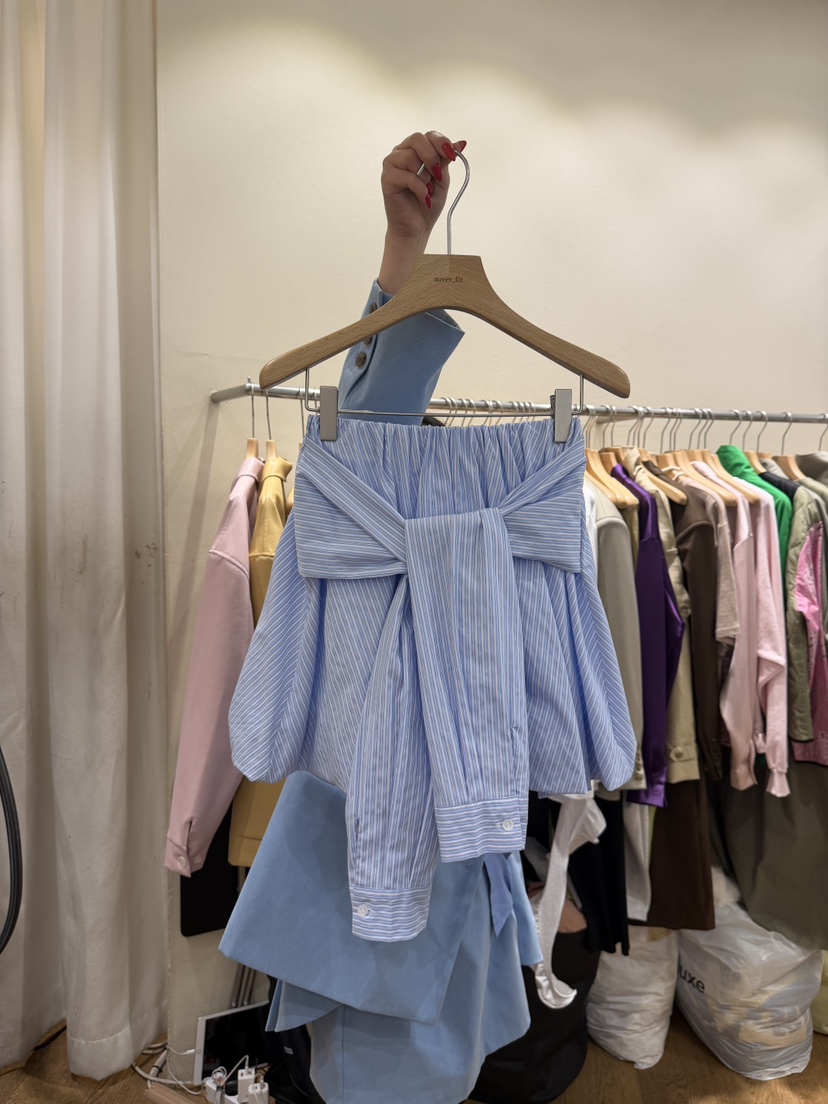 AUVERFIT韓國直郵實拍女士新品熱賣時尚26春夏職業推薦短裙AUVERFIT短裙圖色1