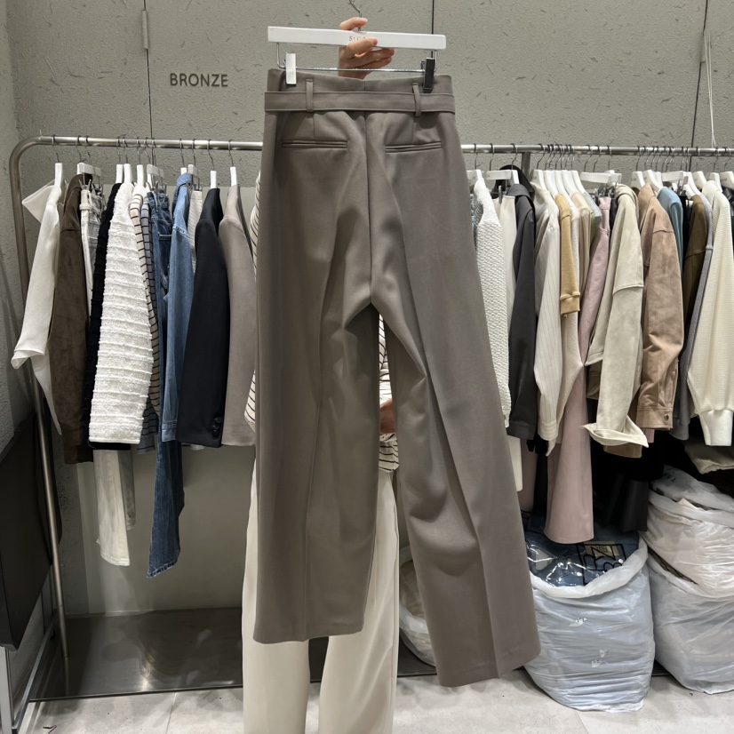 BRONZE韓國東大門代購女士新品職業推薦26春夏休閑休閑褲BRONZE休閑褲
