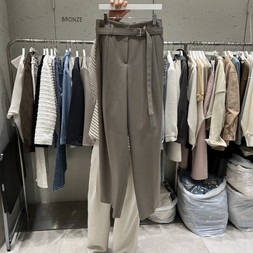 BRONZE韓國東大門代購女士新品職業推薦26春夏休閑休閑褲BRONZE休閑褲圖色1