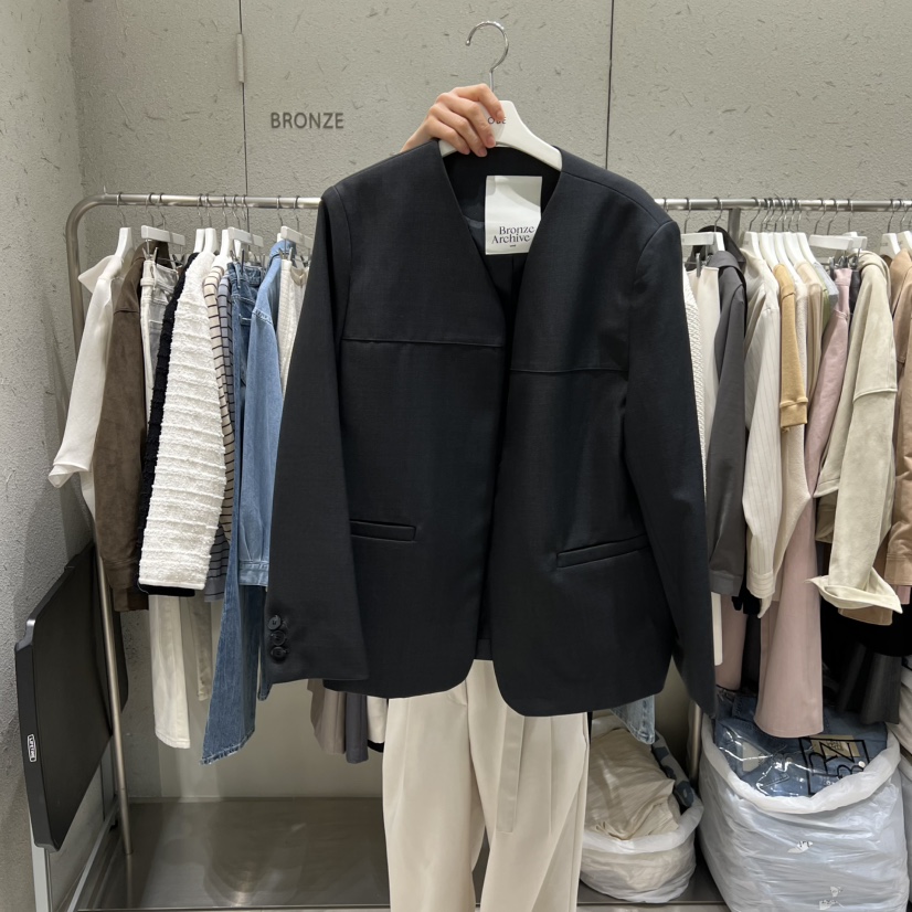 BRONZE韓國代購女士新款推薦人氣休閑職業26春夏時尚夾克BRONZE夾克圖色1