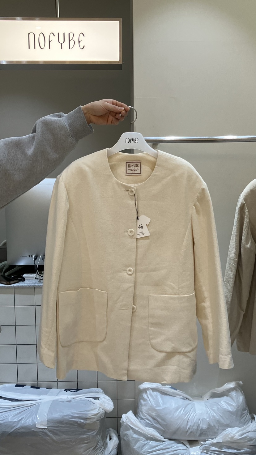 NOFYBE韓國東大門直郵女士新款人氣熱賣時尚休閑夾克亞麻NOFYBE夾克圖色2