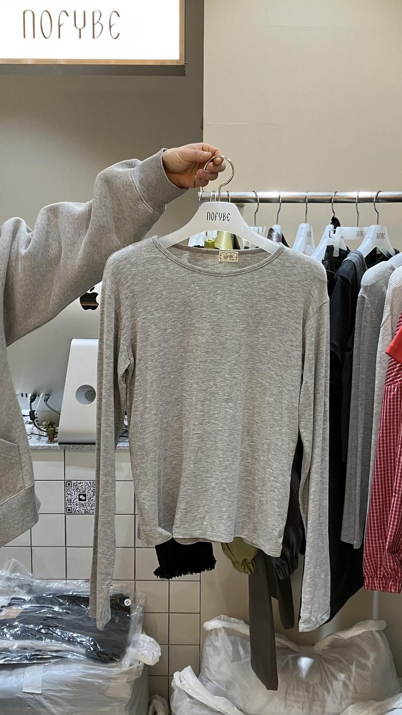 NOFYBE韓國東大門直郵女士新品職業休閑人氣26春夏長袖T恤NOFYBE長袖T恤圖色2