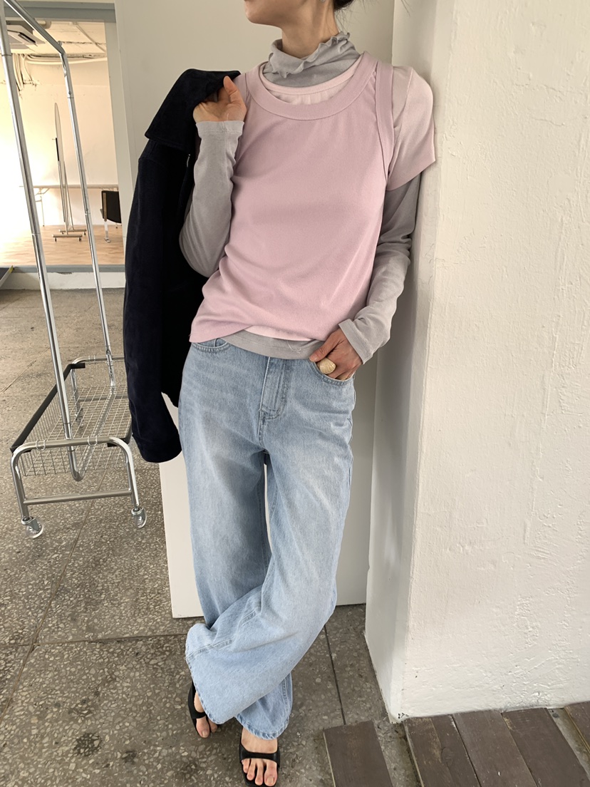 MOVENNE韓國代購女士新品熱賣休閑職業牛仔褲直筒牛仔修身MOVENNE牛仔褲