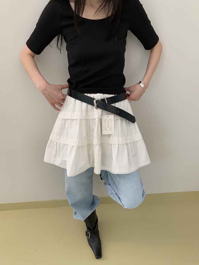 MOVENNE韓國代購女士新品熱賣休閑職業牛仔褲直筒牛仔修身MOVENNE牛仔褲