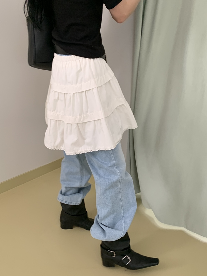 MOVENNE韓國代購女士新品熱賣休閑職業牛仔褲直筒牛仔修身MOVENNE牛仔褲