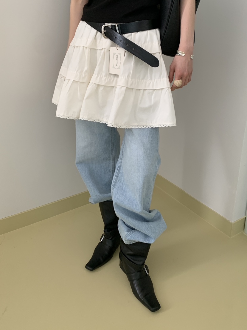 MOVENNE韓國代購女士新品熱賣休閑職業牛仔褲直筒牛仔修身MOVENNE牛仔褲