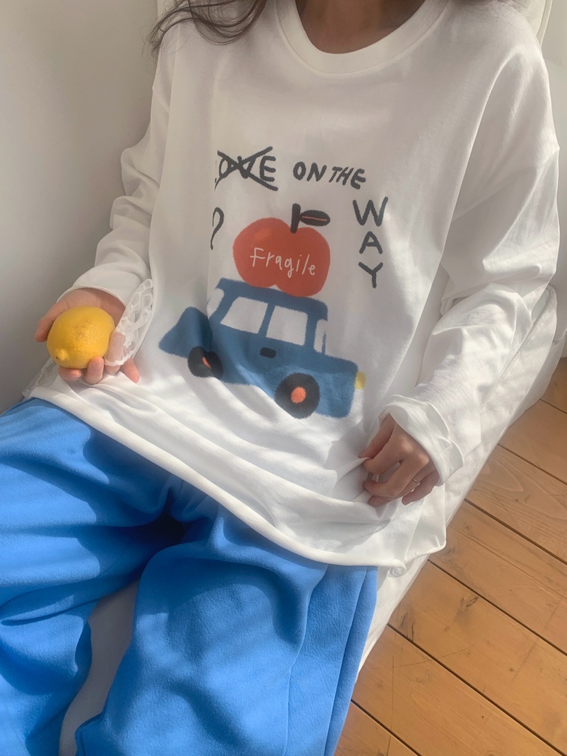 TOLL韓國直郵實拍女士新品26春夏推薦時尚熱賣人氣長袖T恤TOLL長袖T恤