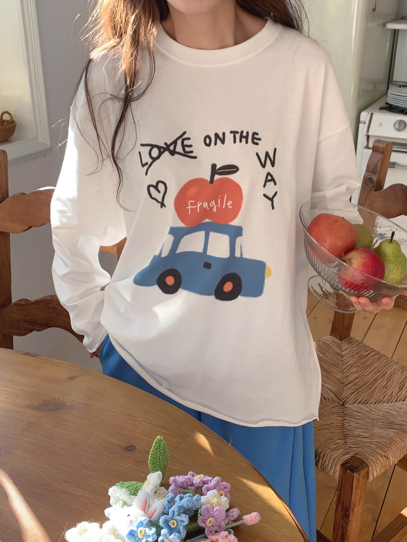 TOLL韓國直郵實拍女士新品26春夏推薦時尚熱賣人氣長袖T恤TOLL長袖T恤