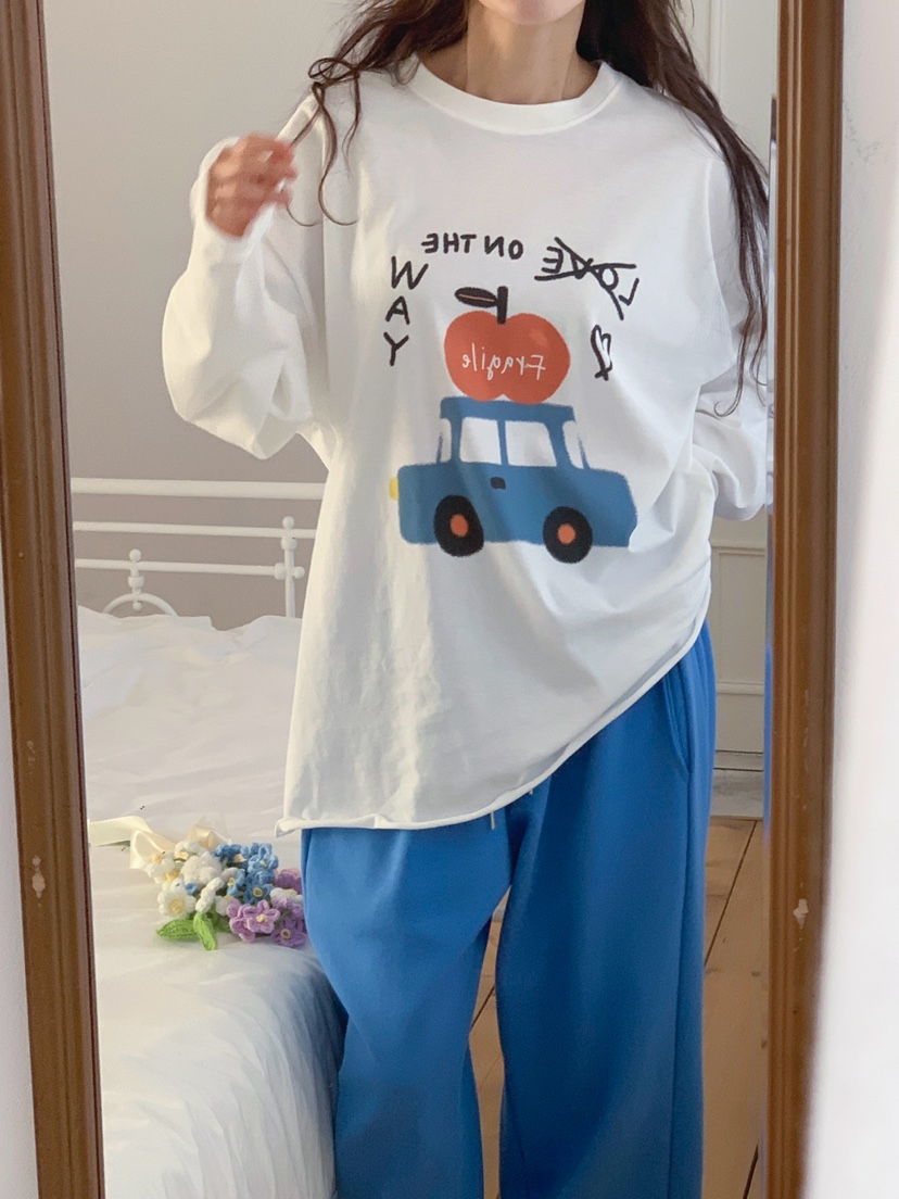 TOLL韓國直郵實拍女士新品26春夏推薦時尚熱賣人氣長袖T恤TOLL長袖T恤