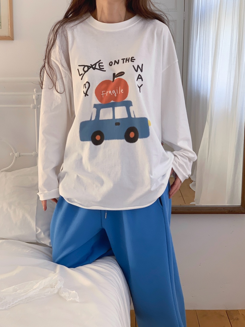 TOLL韓國直郵實拍女士新品26春夏推薦時尚熱賣人氣長袖T恤TOLL長袖T恤