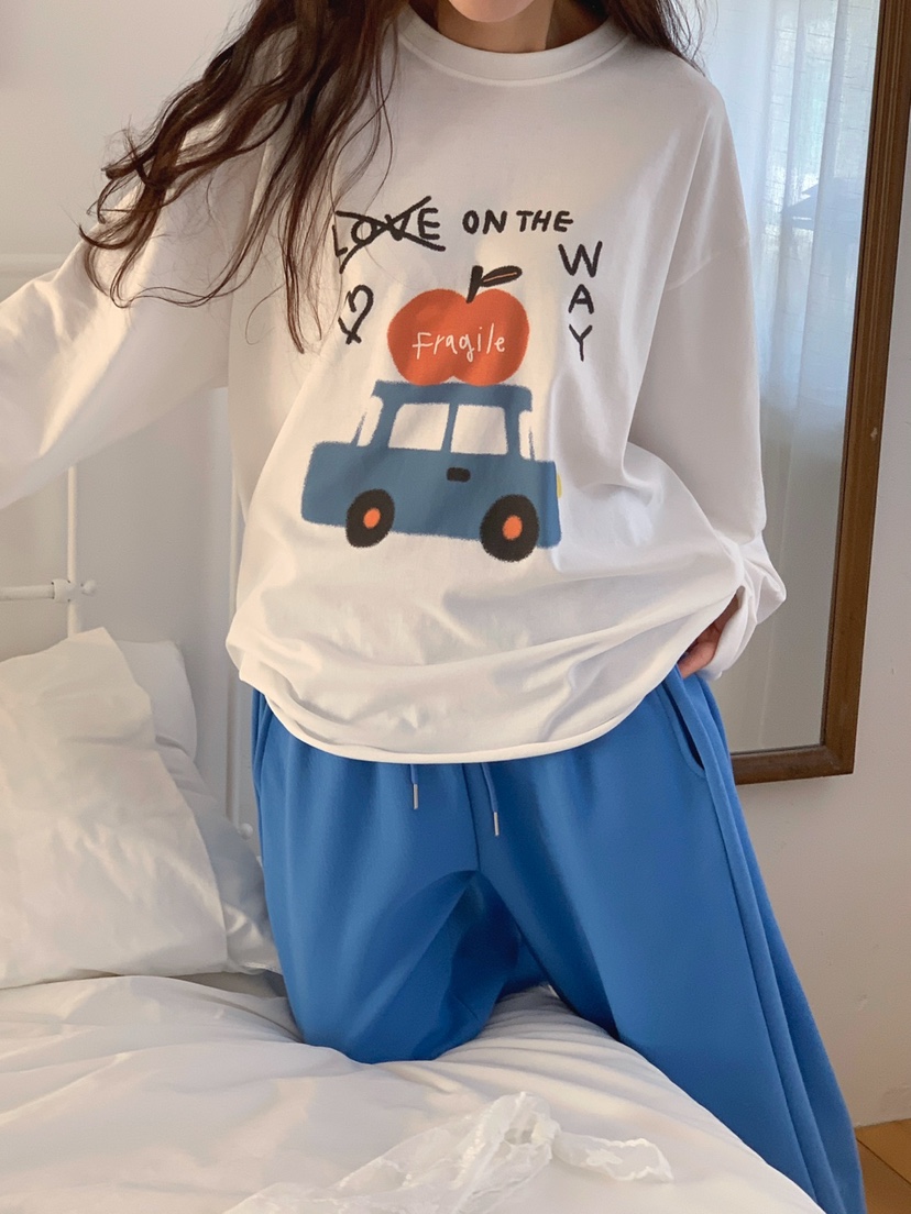 TOLL韓國直郵實拍女士新品26春夏推薦時尚熱賣人氣長袖T恤TOLL長袖T恤