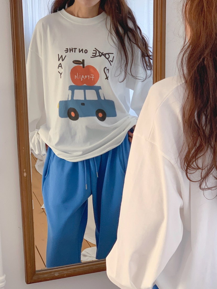 TOLL韓國直郵實拍女士新品26春夏推薦時尚熱賣人氣長袖T恤TOLL長袖T恤