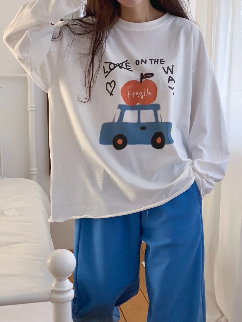 TOLL韓國直郵實拍女士新品26春夏推薦時尚熱賣人氣長袖T恤TOLL長袖T恤圖色2