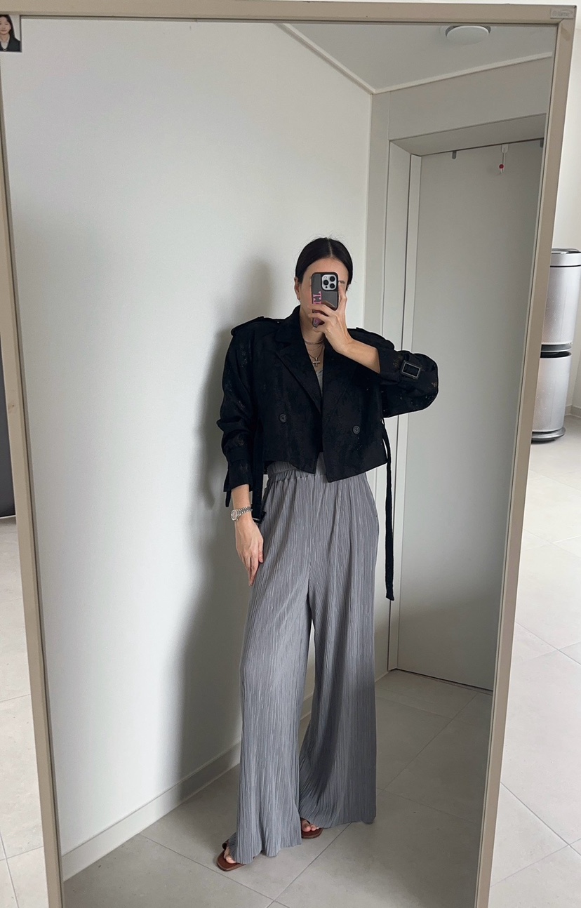 SOUIT韓國東大門直郵女士新款休閑推薦人氣熱賣夾克含腰帶SOUIT by mabel-L夾克