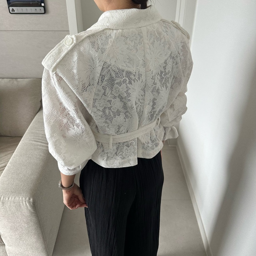 SOUIT韓國東大門直郵女士新款休閑推薦人氣熱賣夾克含腰帶SOUIT by mabel-L夾克