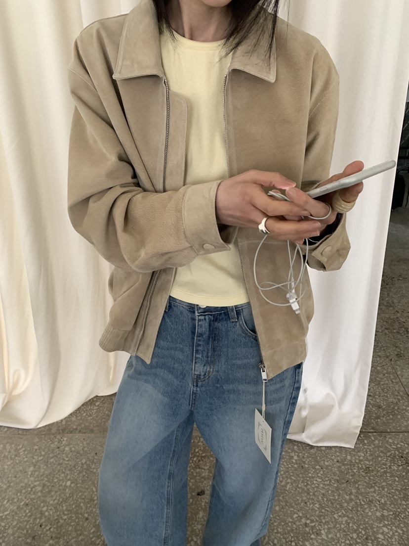 MOVENNE韓國直郵女士新款休閑26春夏熱賣人氣職業時尚夾克絨MOVENNE夾克