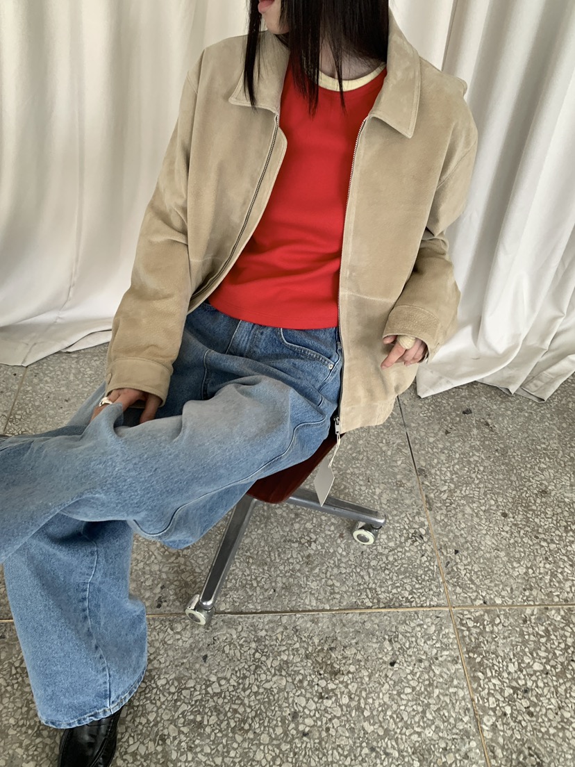 MOVENNE韓國直郵女士新款休閑26春夏熱賣人氣職業時尚夾克絨MOVENNE夾克