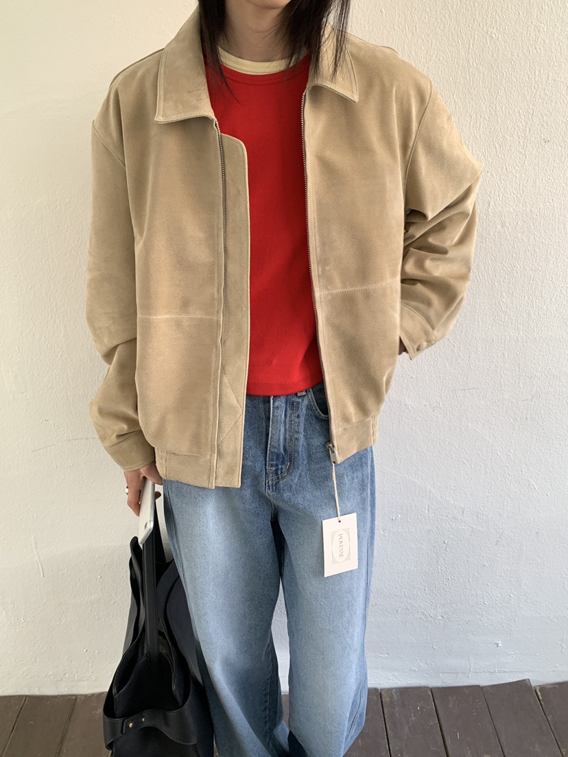 MOVENNE韓國直郵女士新款休閑26春夏熱賣人氣職業時尚夾克絨MOVENNE夾克