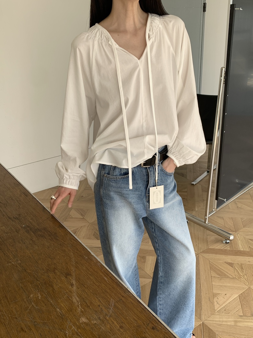 MOVENNE韓國代購女裝新款人氣26春夏休閑熱賣時尚襯衫蕾絲衫MOVENNE襯衫/蕾絲衫