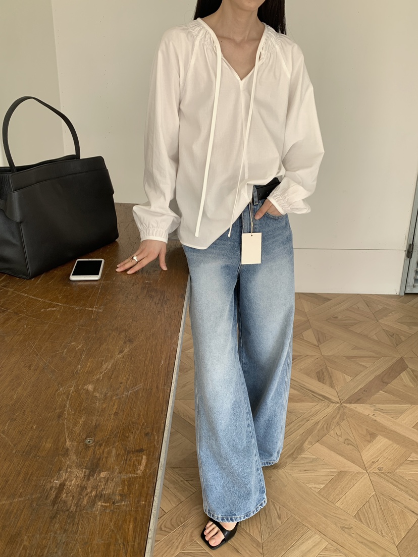 MOVENNE韓國代購女裝新款人氣26春夏休閑熱賣時尚襯衫蕾絲衫MOVENNE襯衫/蕾絲衫