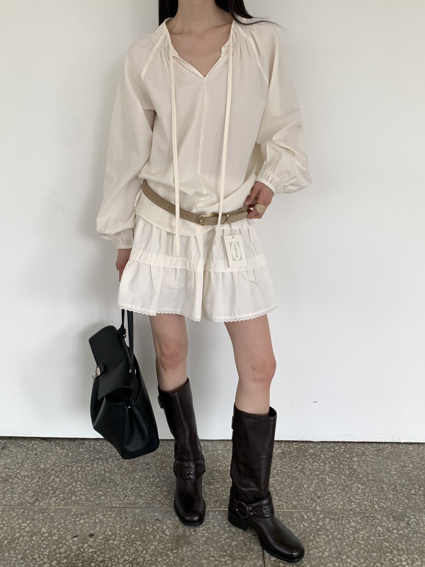 MOVENNE韓國代購女裝新款人氣26春夏休閑熱賣時尚襯衫蕾絲衫MOVENNE襯衫/蕾絲衫