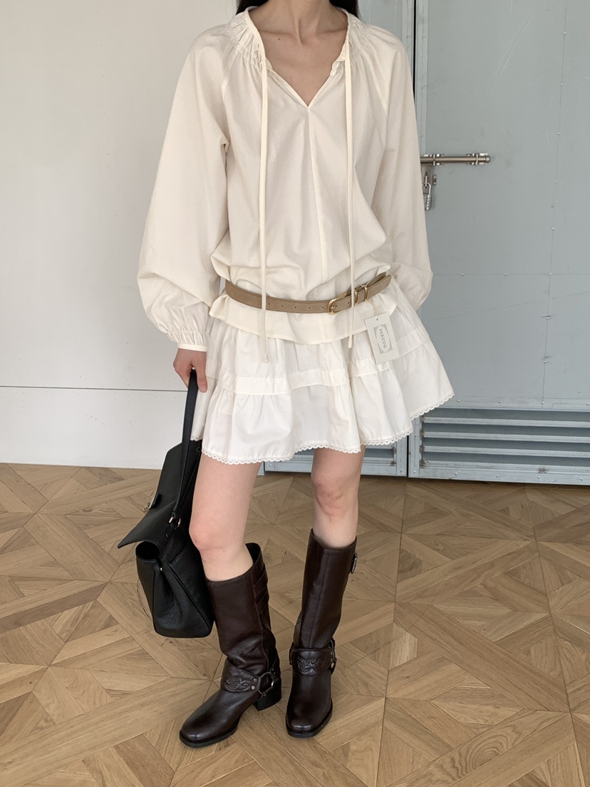 MOVENNE韓國代購女裝新款人氣26春夏休閑熱賣時尚襯衫蕾絲衫MOVENNE襯衫/蕾絲衫