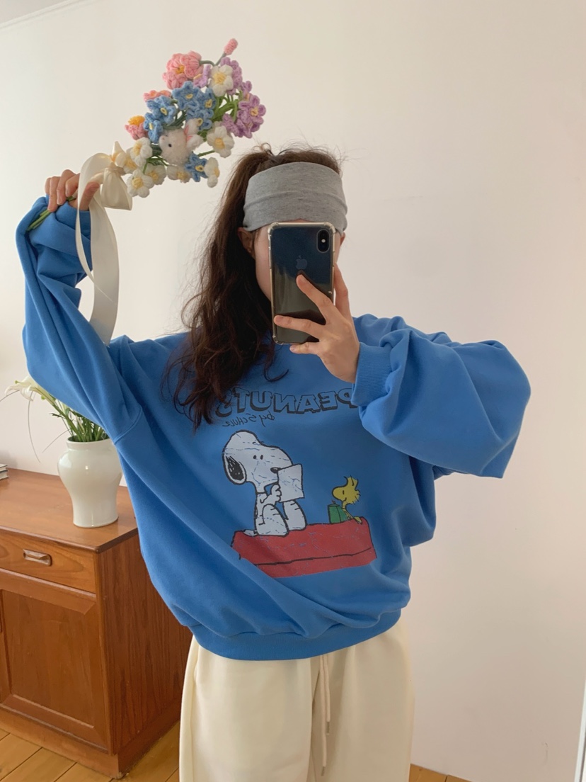 TOLL韓國直郵實拍女裝新款職業推薦26春夏熱賣衛衣史努比TOLL衛衣