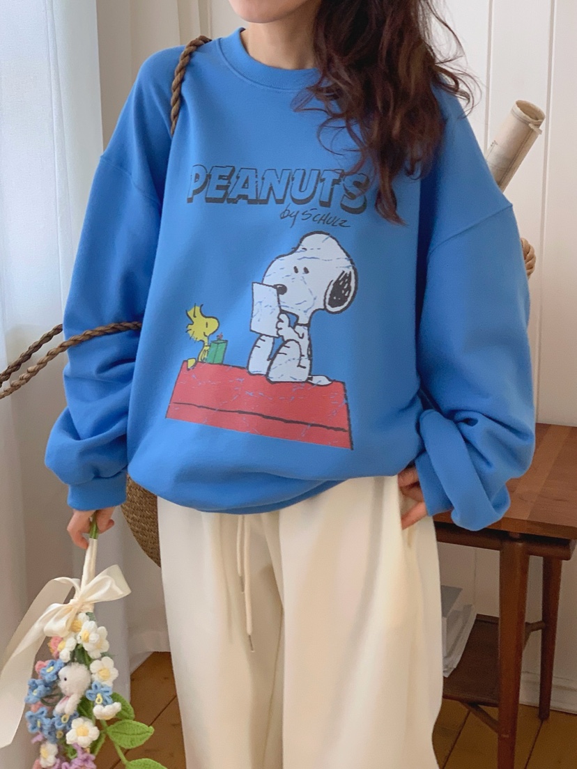 TOLL韓國直郵實拍女裝新款職業推薦26春夏熱賣衛衣史努比TOLL衛衣