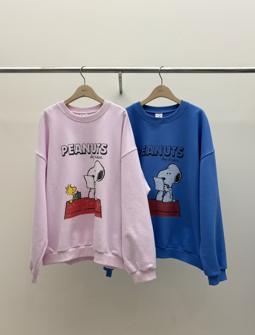 TOLL韓國直郵實拍女裝新款職業推薦26春夏熱賣衛衣史努比TOLL衛衣