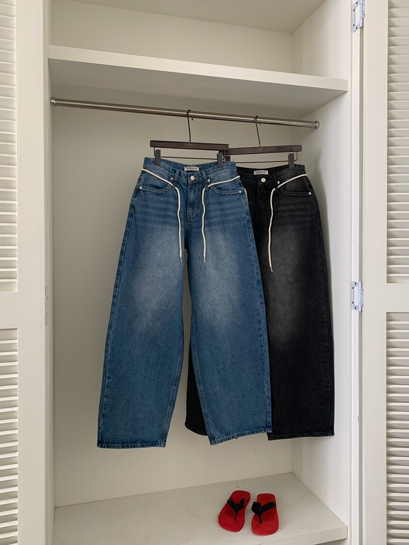 VIRKIN韓國直郵女裝新款人氣26春夏時尚休閑職業熱賣牛仔褲VIRKIN牛仔褲