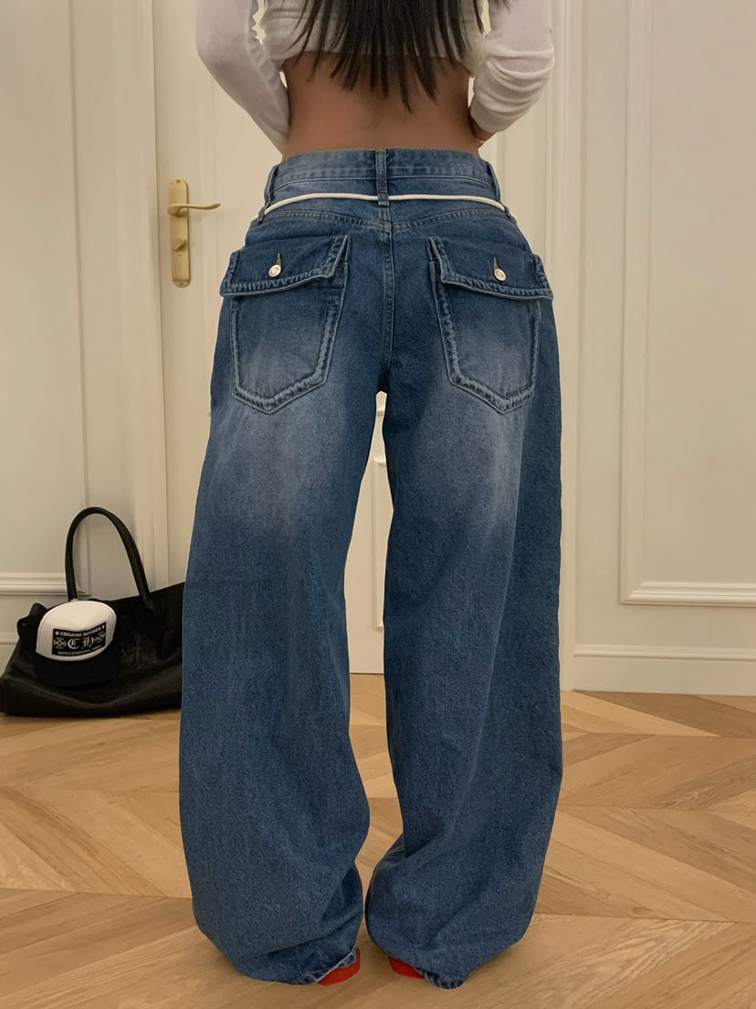 VIRKIN韓國直郵女裝新款人氣26春夏時尚休閑職業熱賣牛仔褲VIRKIN牛仔褲