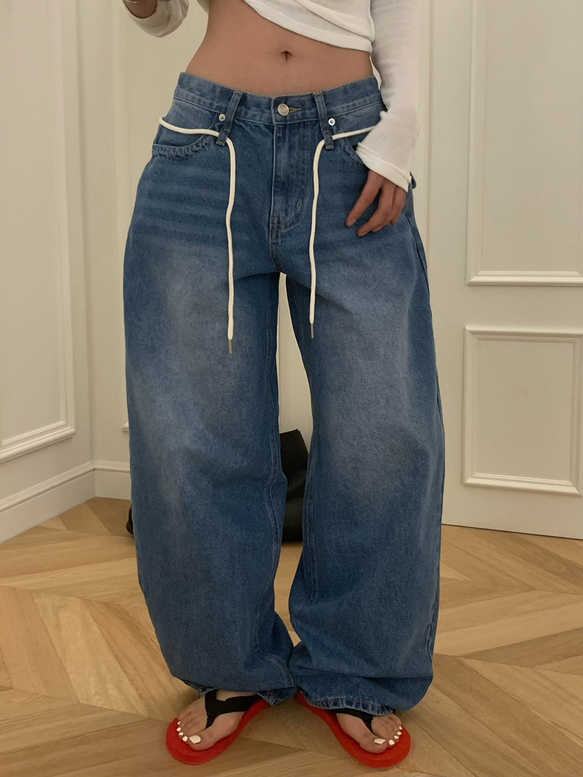 VIRKIN韓國直郵女裝新款人氣26春夏時尚休閑職業熱賣牛仔褲VIRKIN牛仔褲