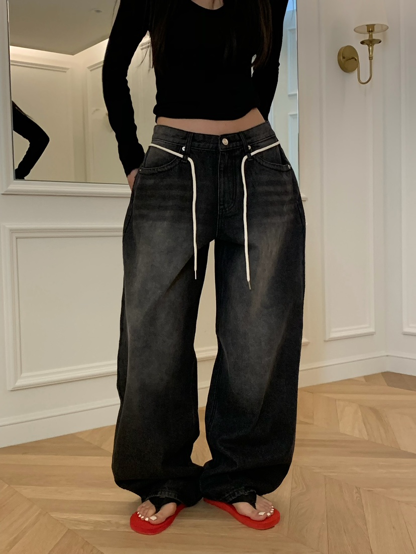 VIRKIN韓國直郵女裝新款人氣26春夏時尚休閑職業熱賣牛仔褲VIRKIN牛仔褲