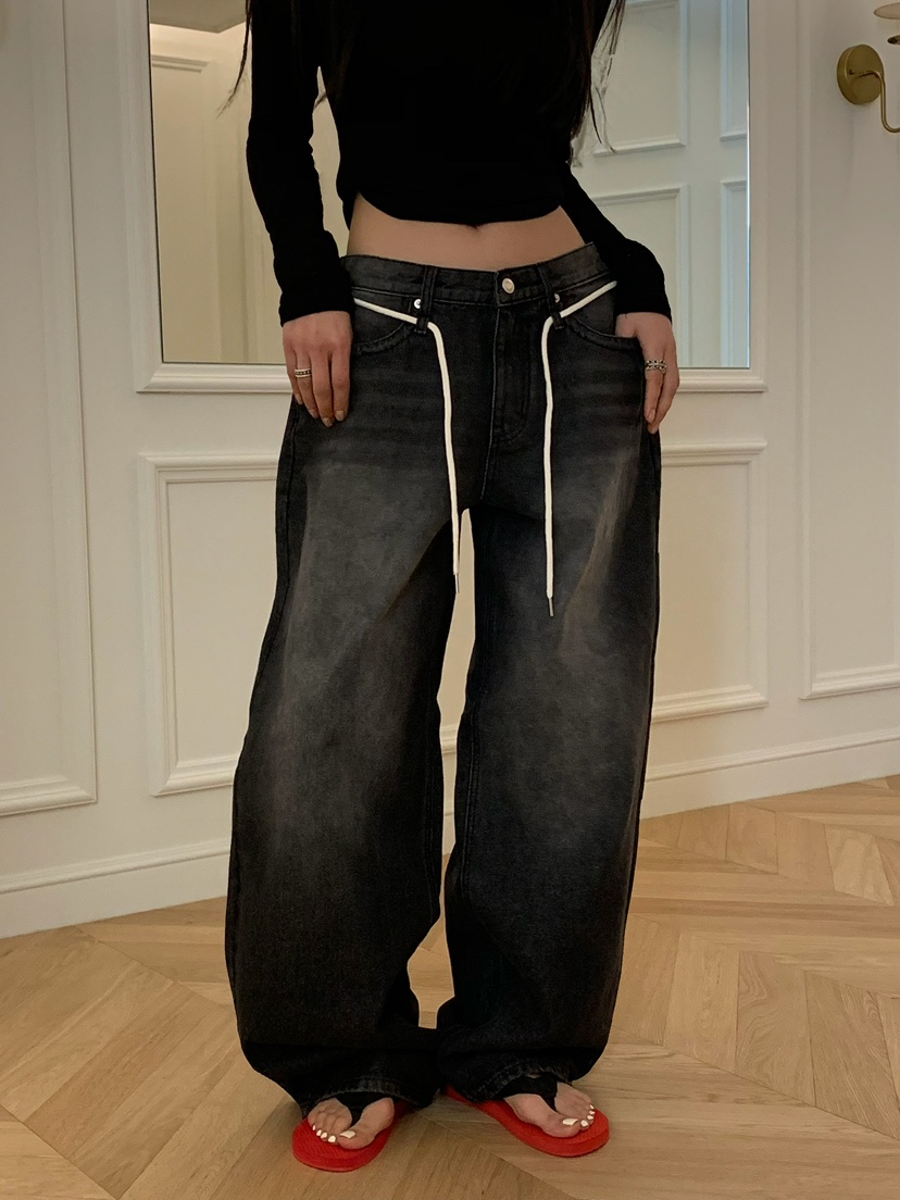 VIRKIN韓國直郵女裝新款人氣26春夏時尚休閑職業熱賣牛仔褲VIRKIN牛仔褲