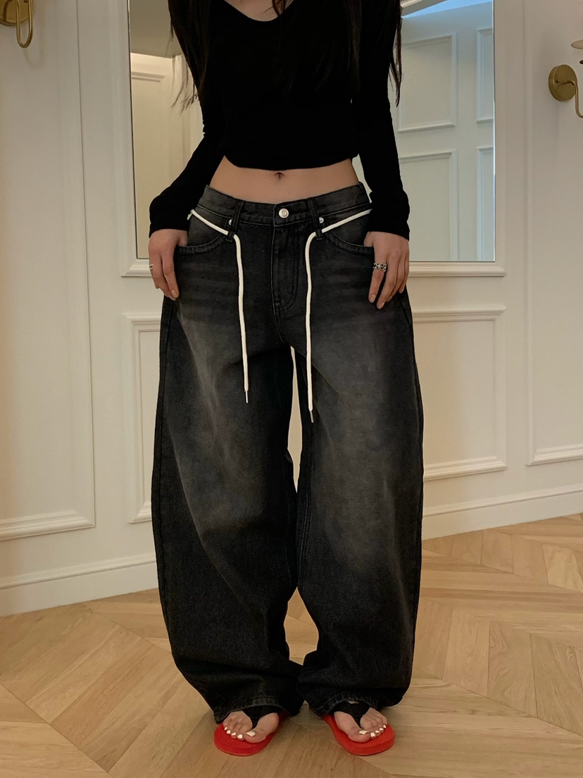 VIRKIN韓國直郵女裝新款人氣26春夏時尚休閑職業熱賣牛仔褲VIRKIN牛仔褲