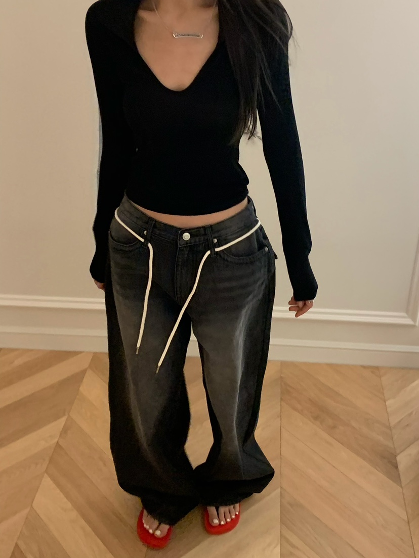 VIRKIN韓國直郵女裝新款人氣26春夏時尚休閑職業熱賣牛仔褲VIRKIN牛仔褲