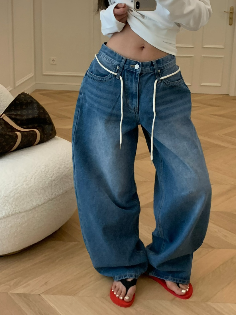 VIRKIN韓國直郵女裝新款人氣26春夏時尚休閑職業熱賣牛仔褲VIRKIN牛仔褲圖色1