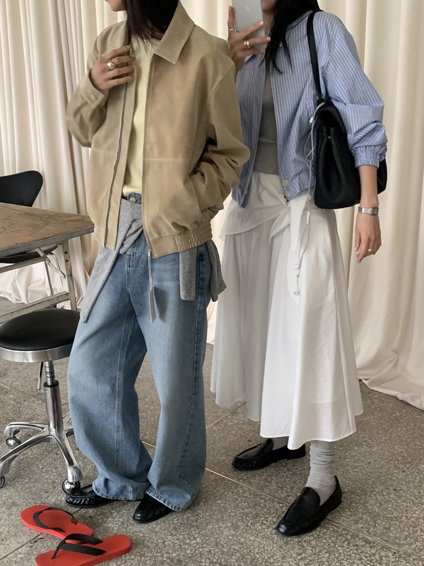 MOVENNE韓國直郵實拍女裝新款人氣休閑26春夏熱賣長裙圍巾MOVENNE長裙